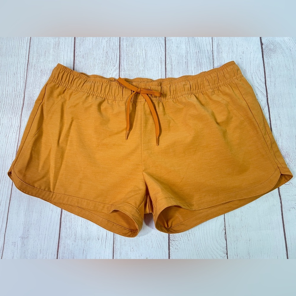 Prana Women's Mariya Shorts - Large - Goldenrod yellow stretch beach SUP surf
